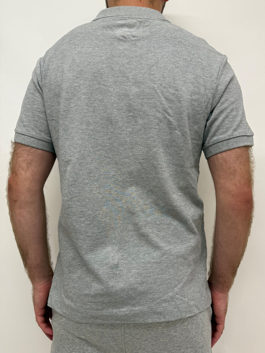 simple. polo. heather-grey.