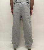 simple. straight leg joggers. heather-grey.