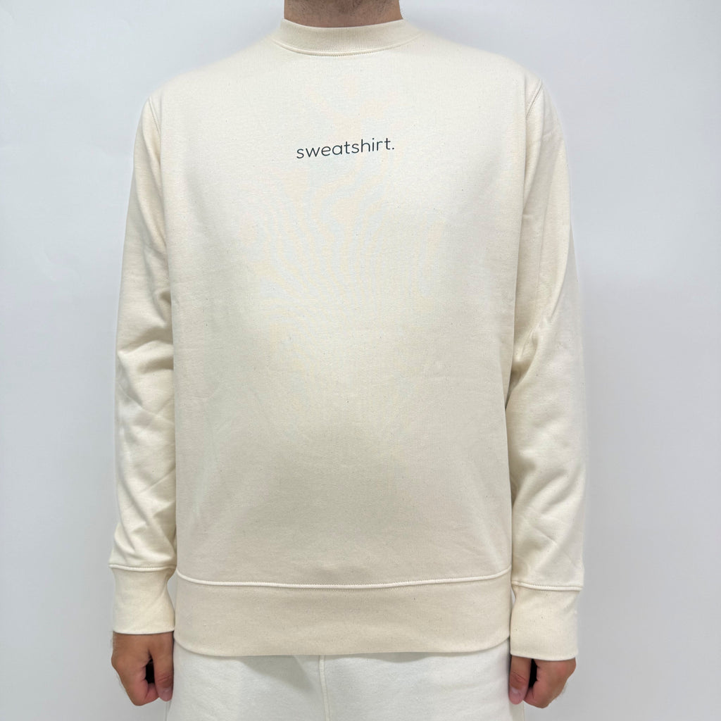 simple. sweatshirt. natural-raw.