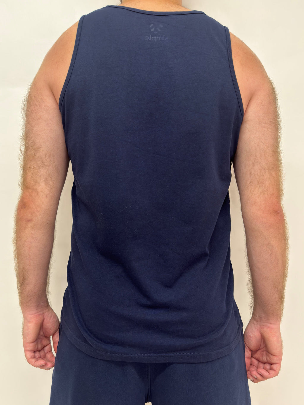 simple. relaxed vest. french-navy.