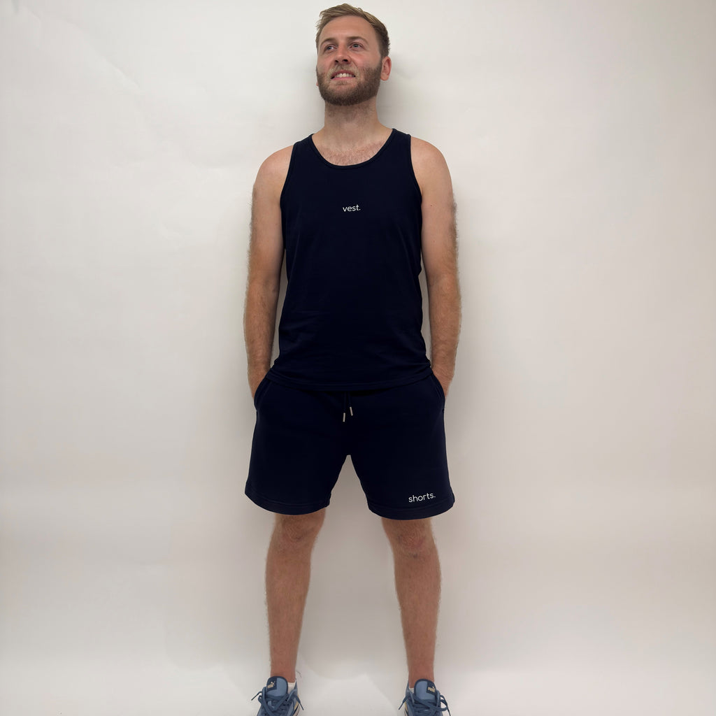 simple. shorts. french-navy.
