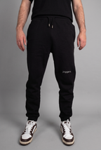 simple. cuffed joggers. black