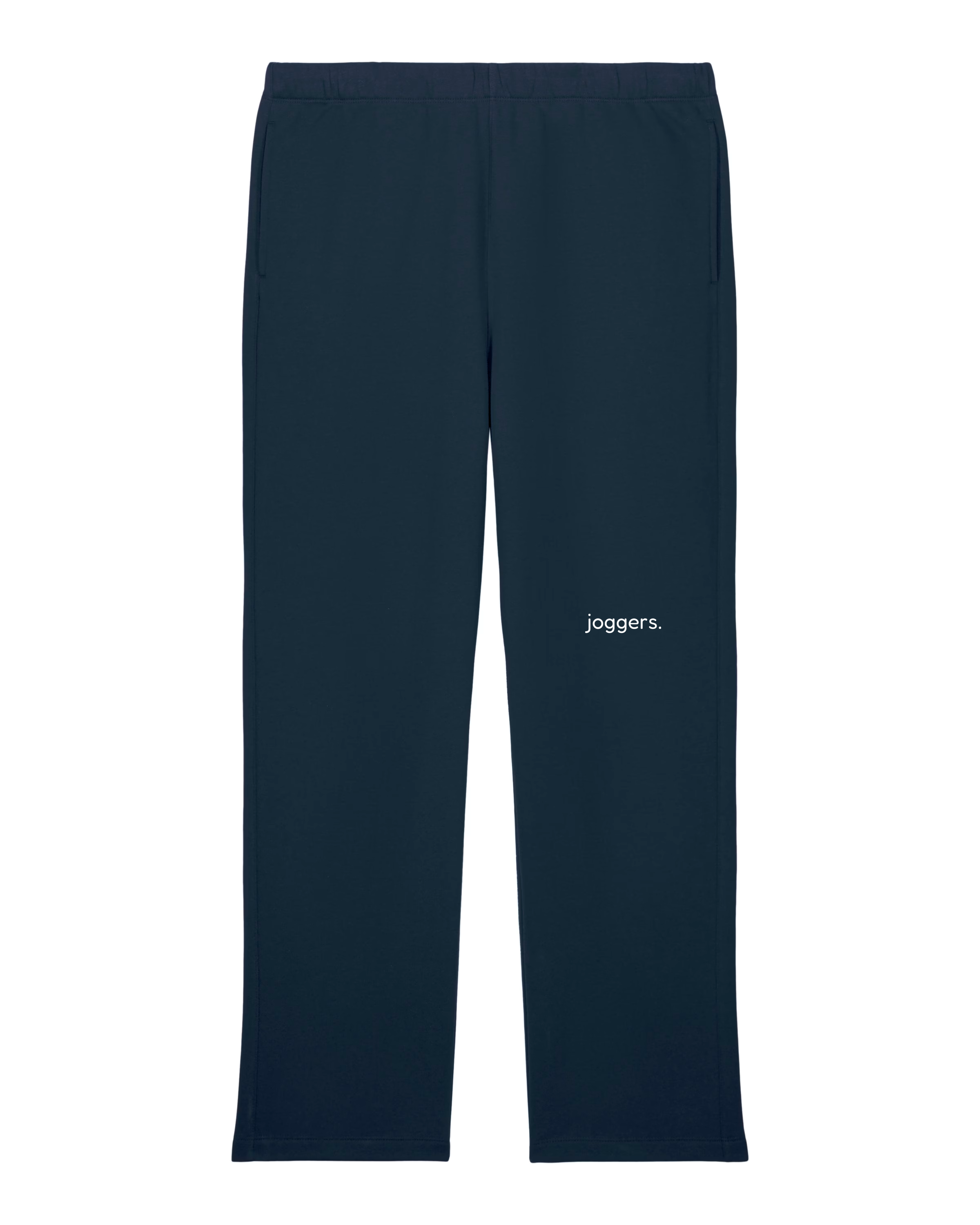 simple. straight leg joggers. french-navy
