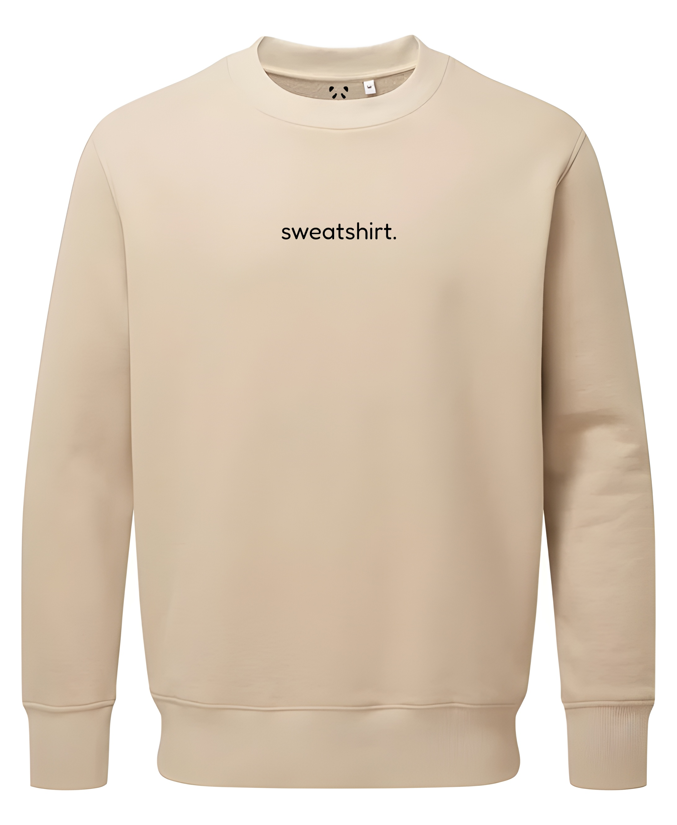 simple. sweatshirt. snug. desert-sand.