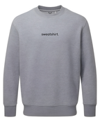 simple. sweatshirt. snug. grey-marl.