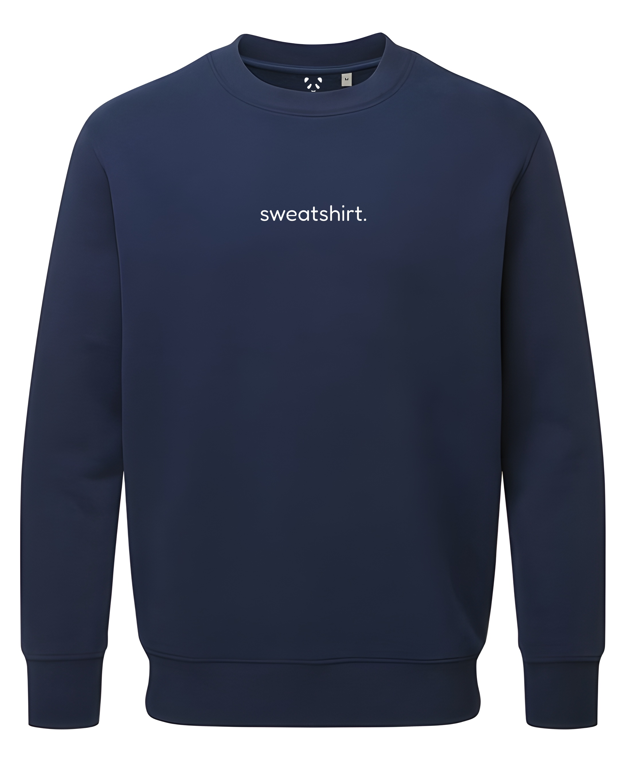 simple. sweatshirt. snug. navy.