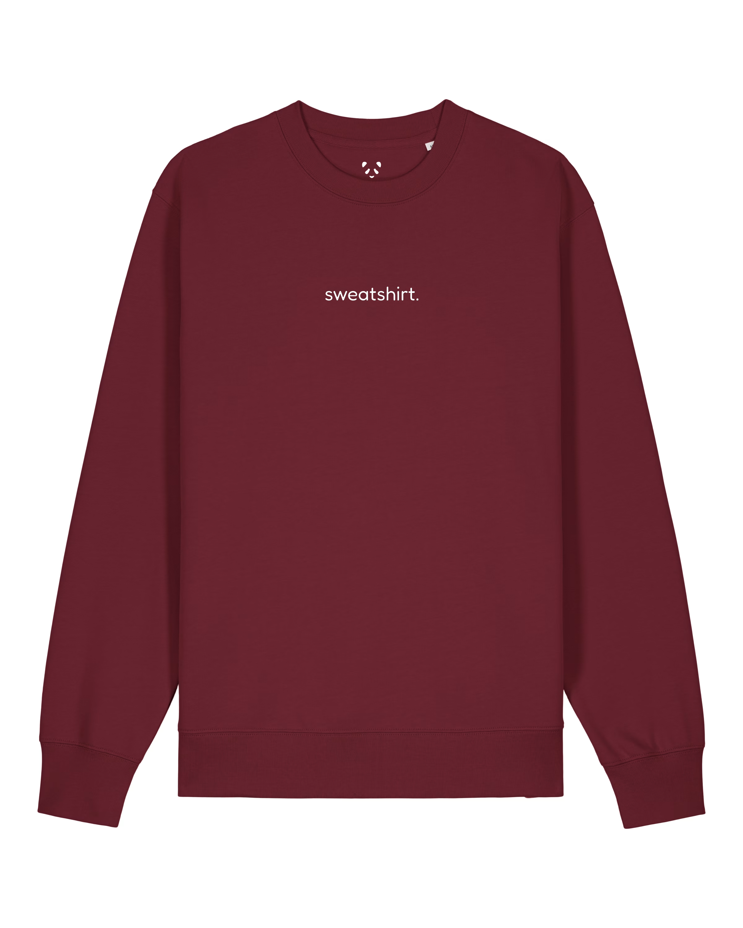 simple. sweatshirt. burgundy.