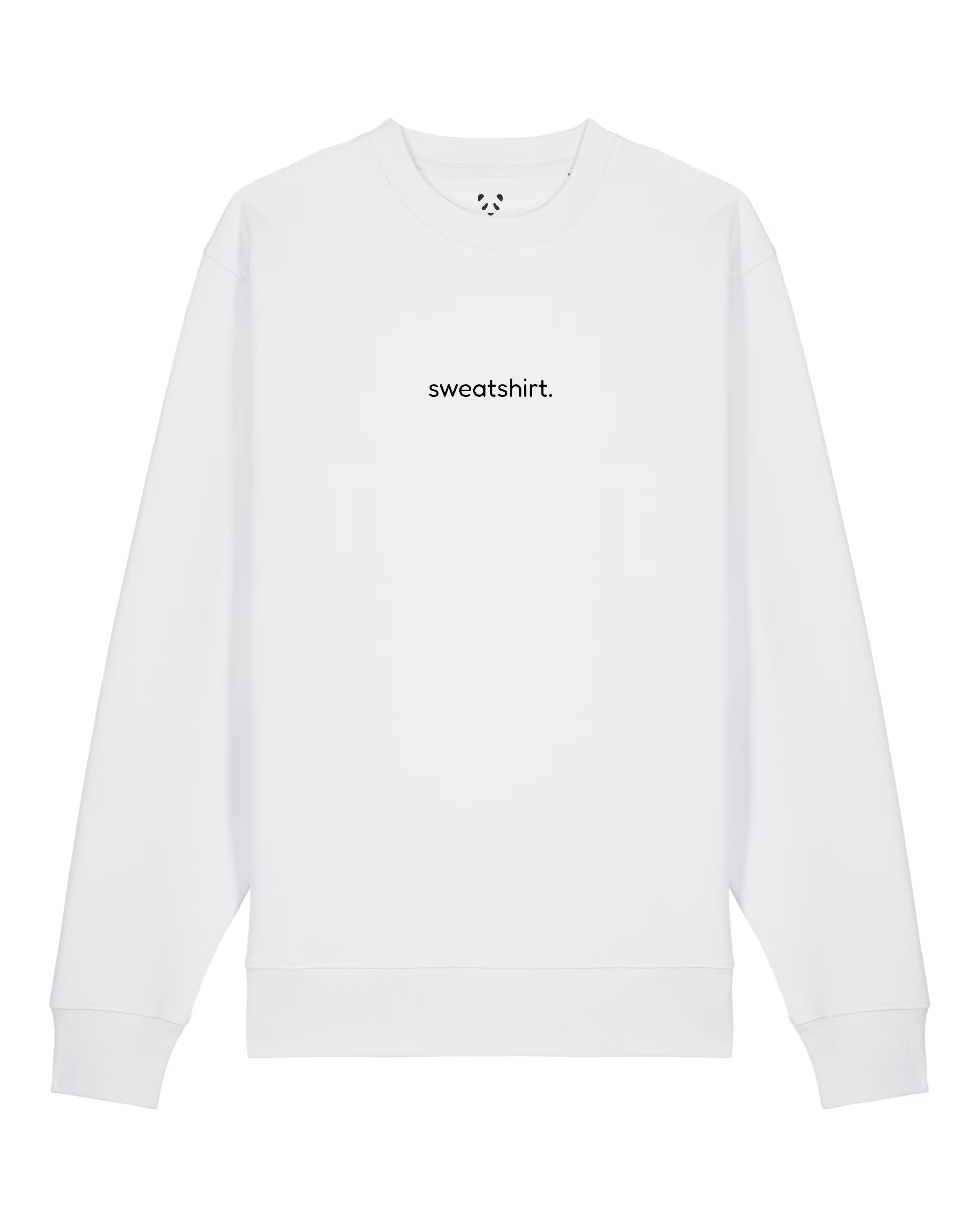 simple. sweatshirt. white.