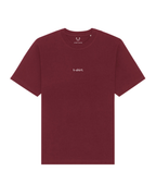 simple. t-shirt. burgundy.