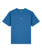 simple. t-shirt. mindful-blue.