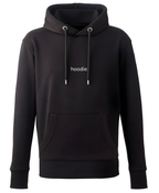 simple. hoodie. waffle. black.