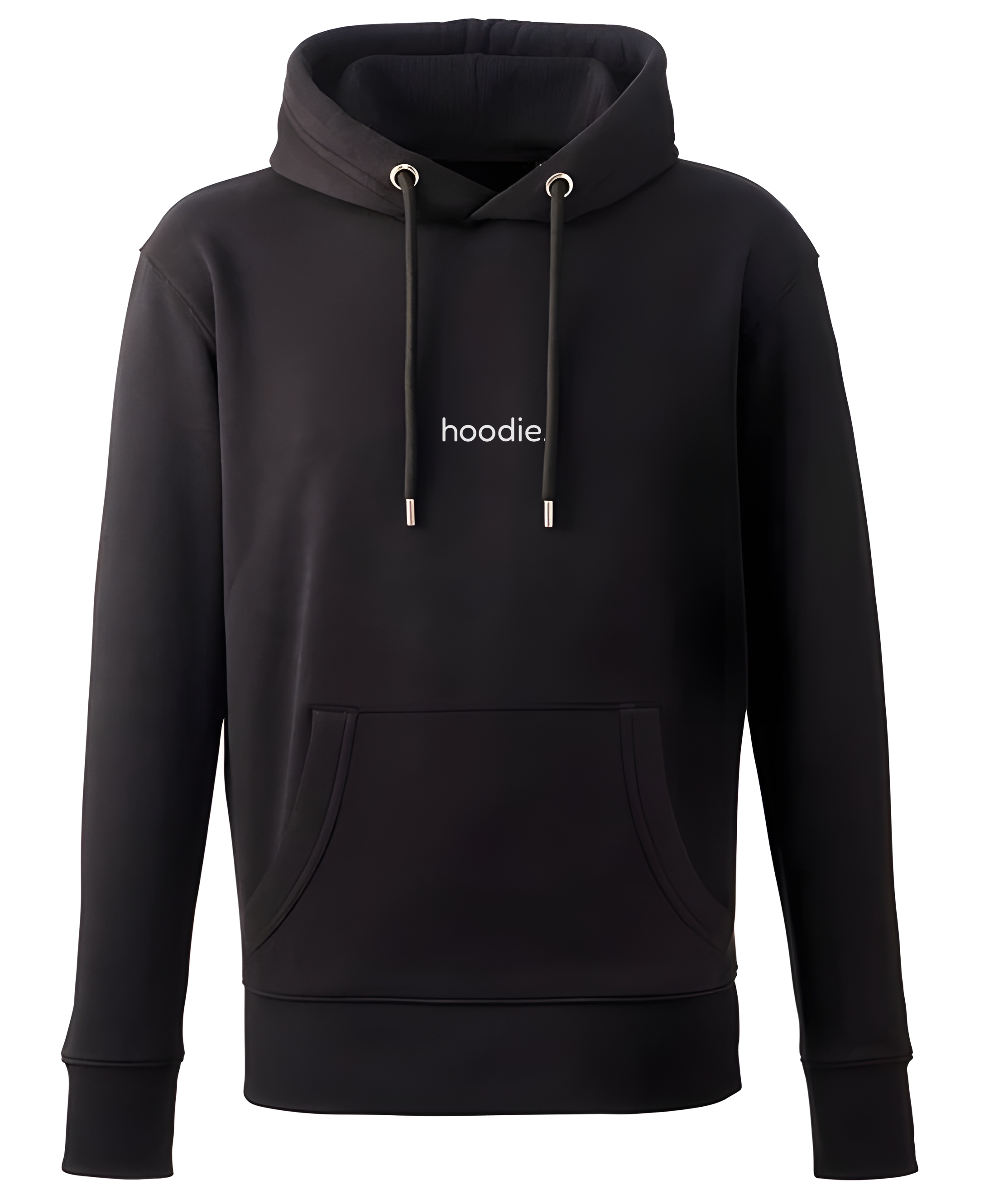 simple. hoodie. waffle. black.