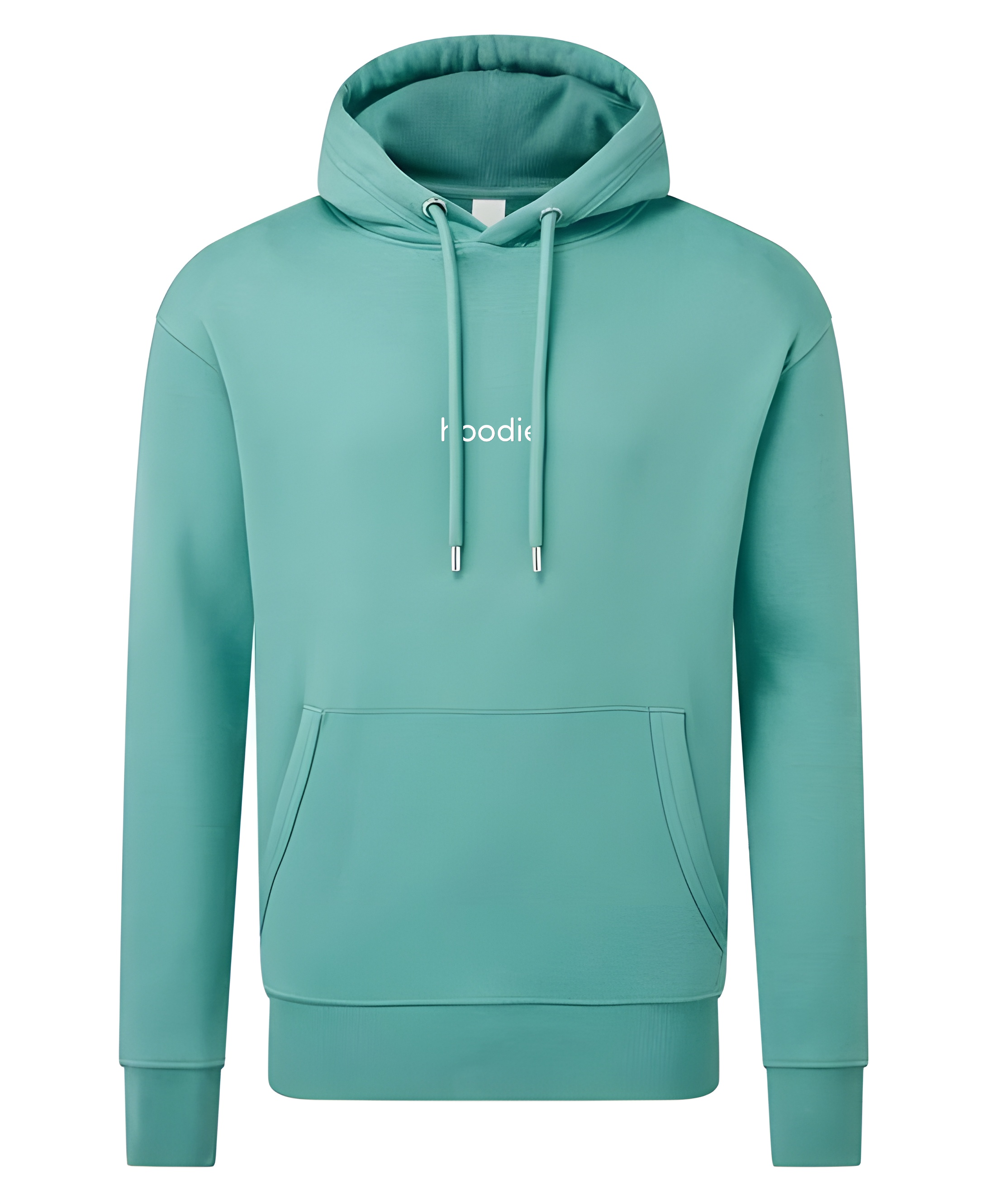 simple. hoodie. waffle. teal.