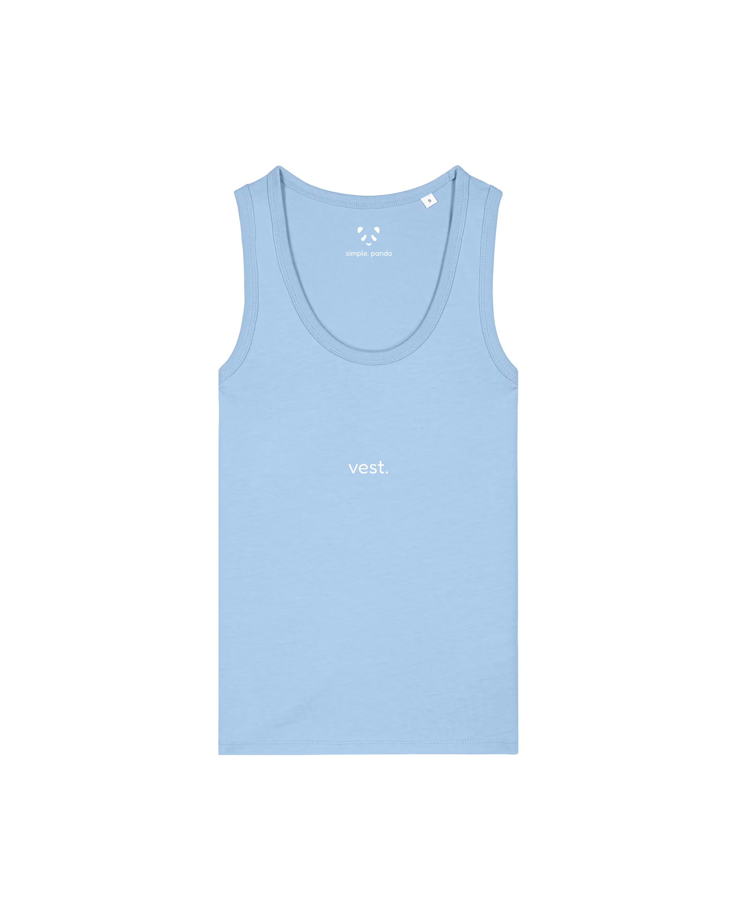 simple. fitted vest. blue-soul.
