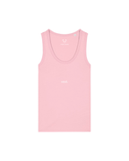 simple. fitted vest. cotton-pink.