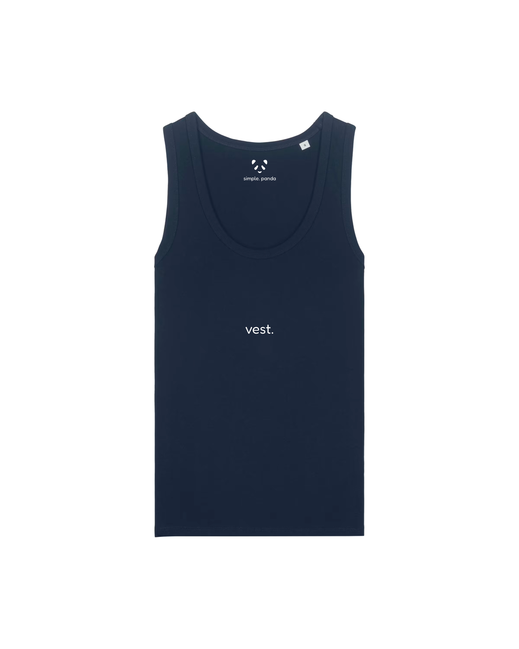 simple. fitted vest. french-navy.
