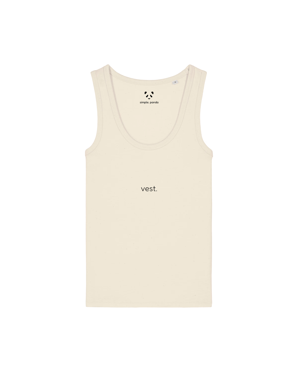 simple. fitted vest. natural-raw.
