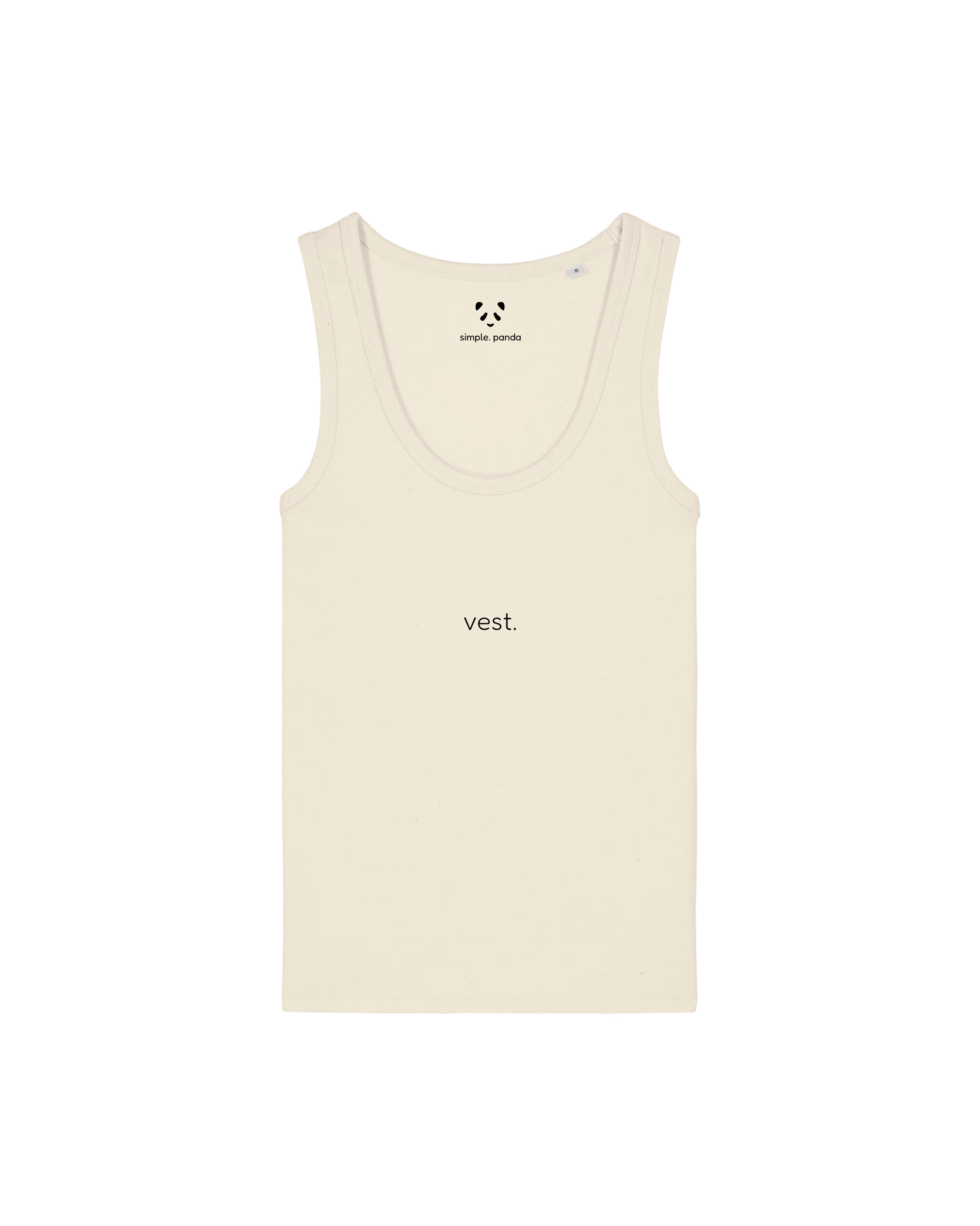 simple. fitted vest. natural-raw.